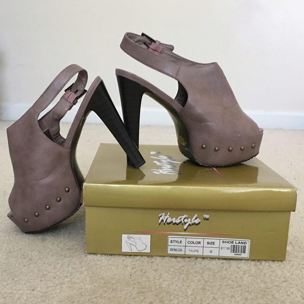 New Studded Platform Heels